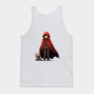 ฺBoy and his cat. Tank Top